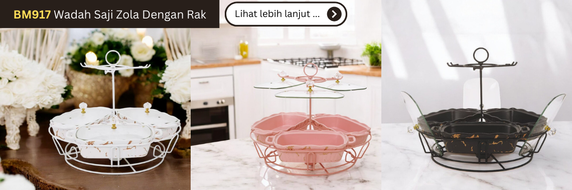 BM917 Wadah Saji Zola Dengan Rak