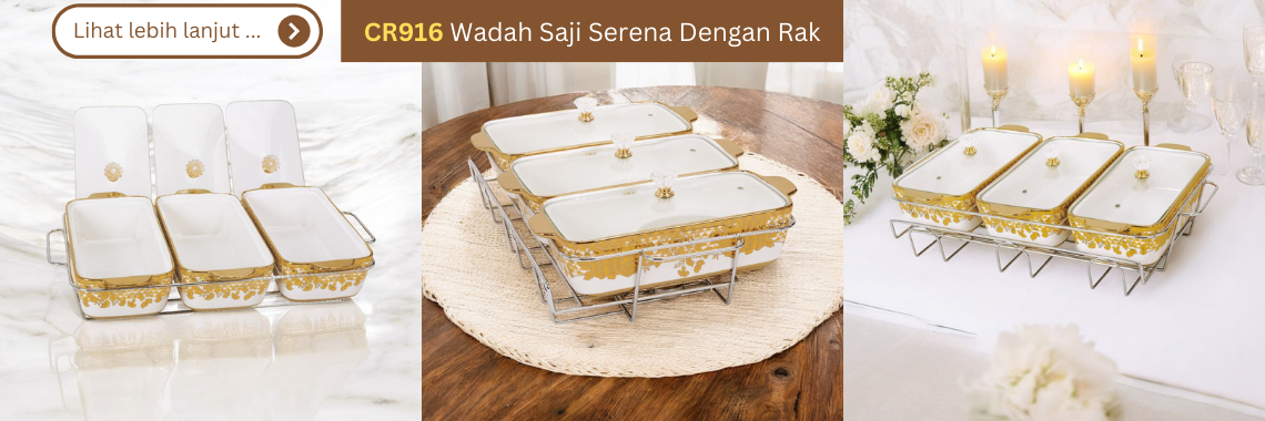 CR916 Wadah Saji Serena Dengan Rak