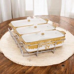 CR916 Gemini Wadah Saji Serena Dengan Rak