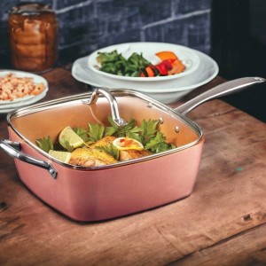 VSP24 Rose Gold Panci Persegi 24 cm